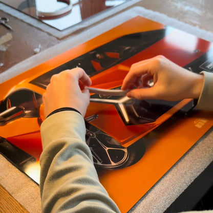 Custom Car Headlight Neno Posters Wall Art